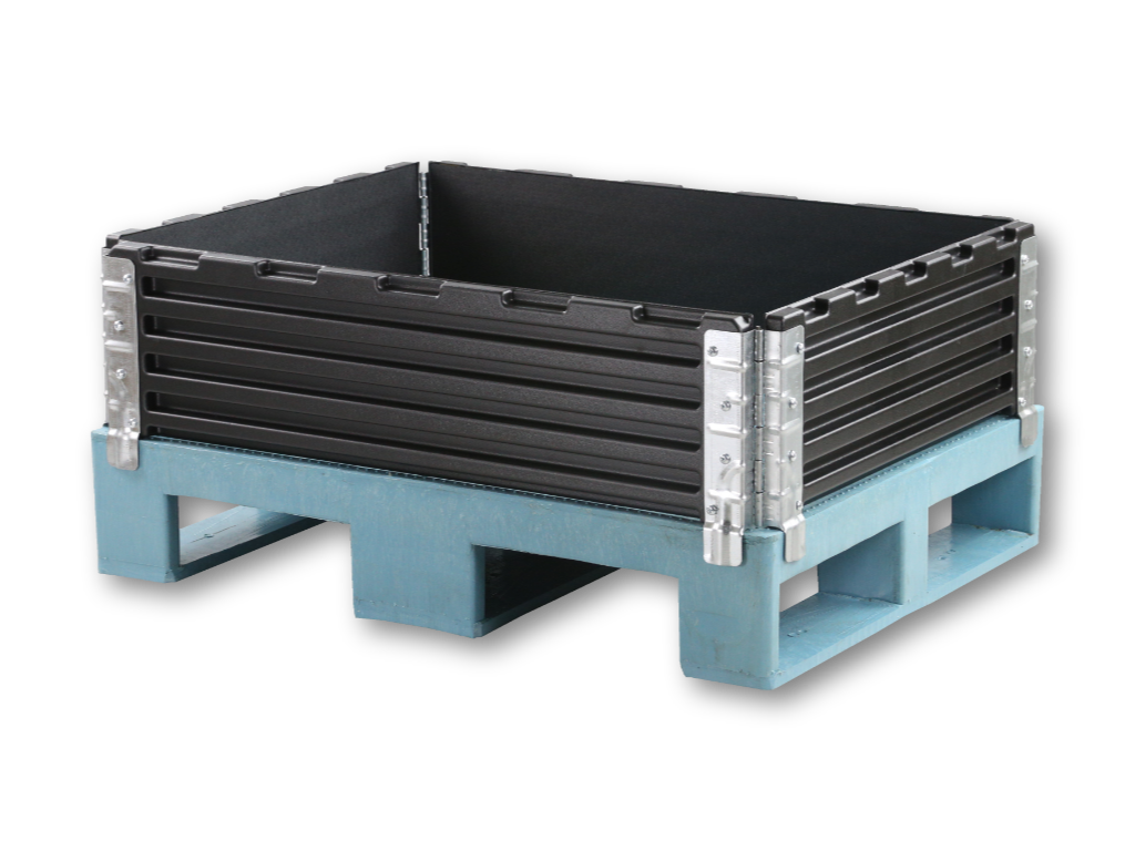 Collier de palette en plastique 800x600 mm 4 charnières