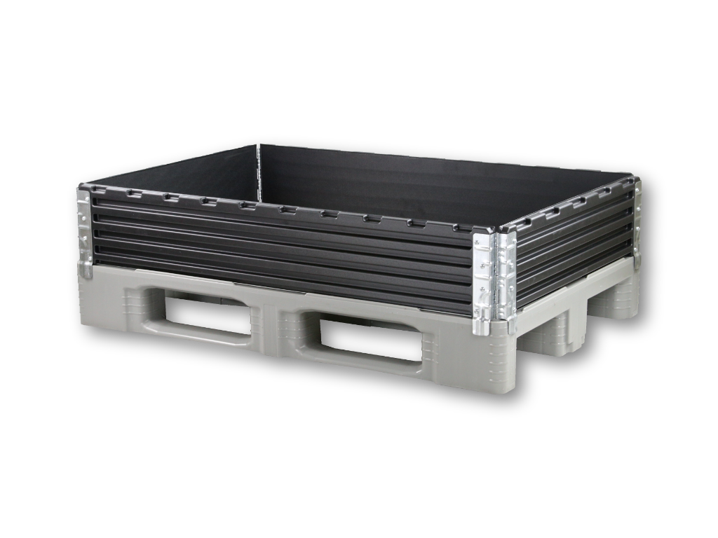 Collier de Palette en plastique 1200x800 mm 4 Charnières